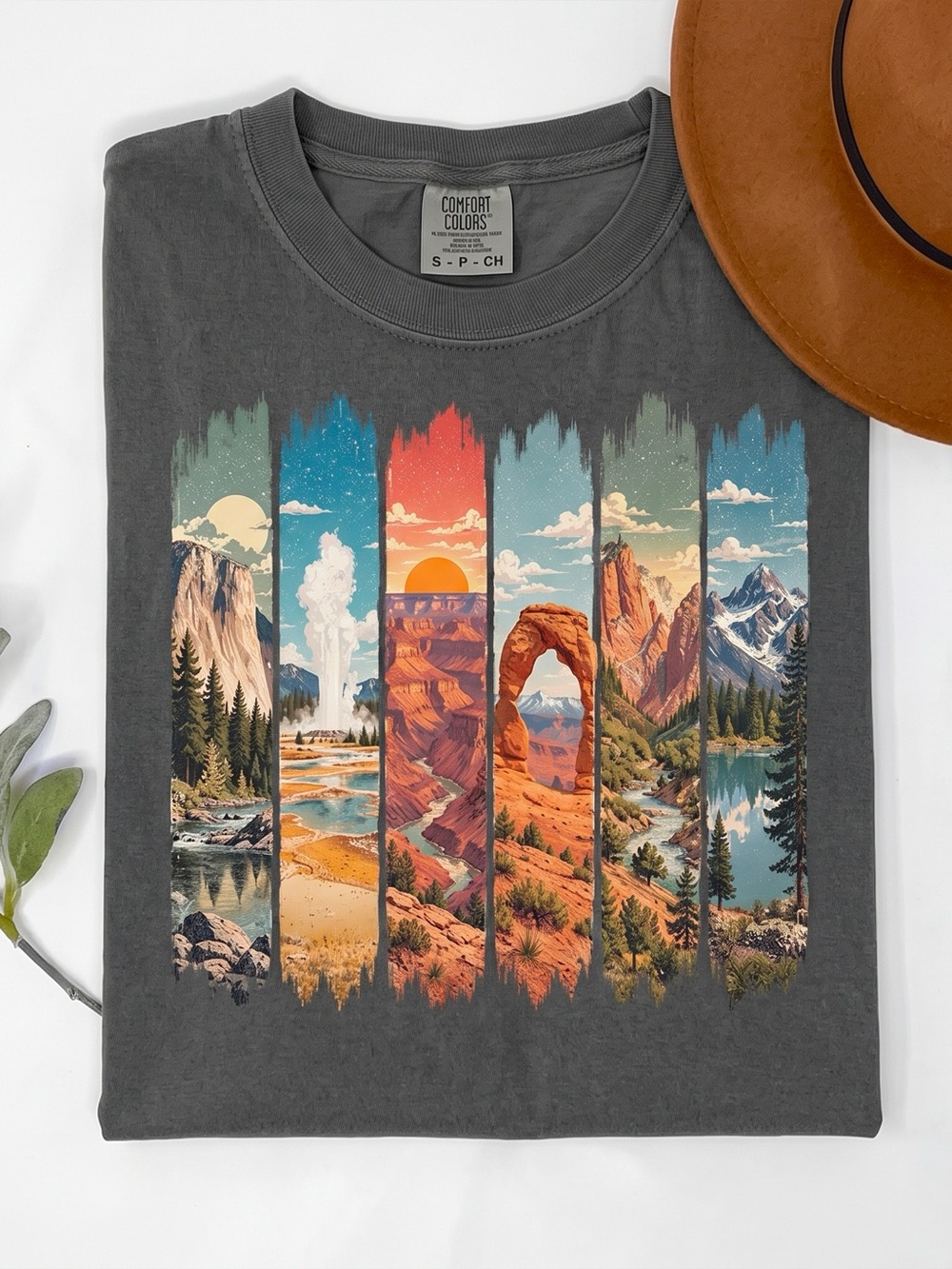 Nature Landscape National Parks Pepper Comfort Colors T-Shirt